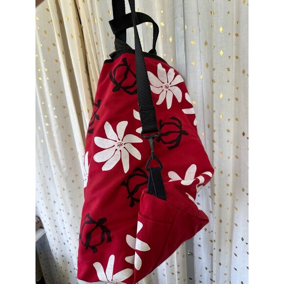 NWOT Custom Signed Handmade Handcrafted Hawaiian Honu Tiare Drawstring Sling Bag - Picture 5 of 7